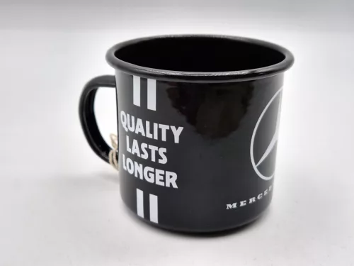 Mercedes Benz - Truck drivers only - Quality lasts longer - метална чаша - дефектна