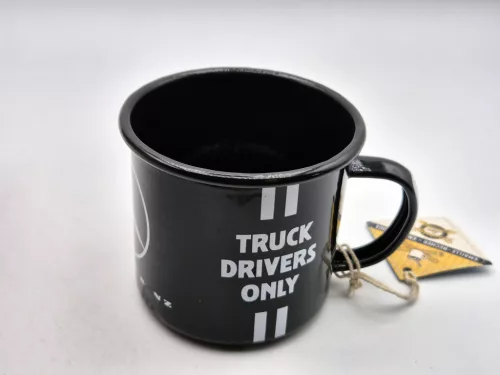 Mercedes Benz - Truck drivers only - Quality lasts longer - метална чаша - дефектна