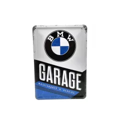   BMW Garage гараж ретро метална табела метална картичка табела (10x14cm)