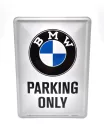 BMW Parking only метална табела метална картичка табела (10x14cm)