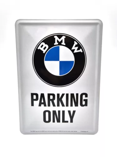 BMW Parking only метална табела метална картичка табела (10x14cm)