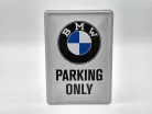 BMW Parking only метална табела метална картичка табела (10x14cm)