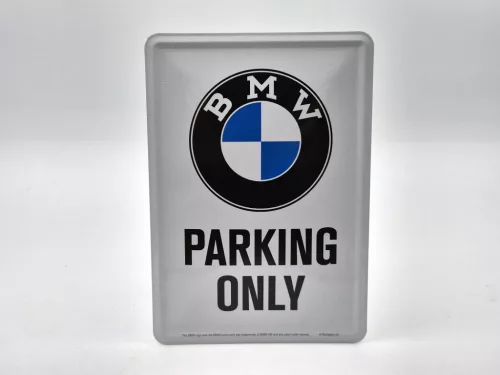 BMW Parking only метална табела метална картичка табела (10x14cm)