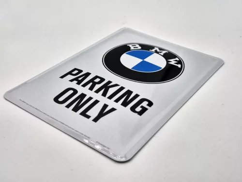 BMW Parking only метална табела метална картичка табела (10x14cm)
