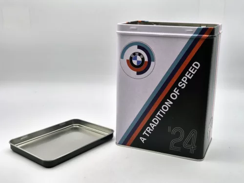 BMW Motorsport "A tradition of speed" метална кутия за съхранение