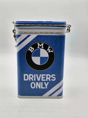 BMW Drivers only метална кутия с катарама за съхранение