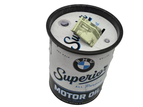 BMW Superior motor oil метално буре кутия за съхранение