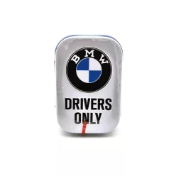  BMW Drivers only - бяла - метална кутия за бонбони (15g)