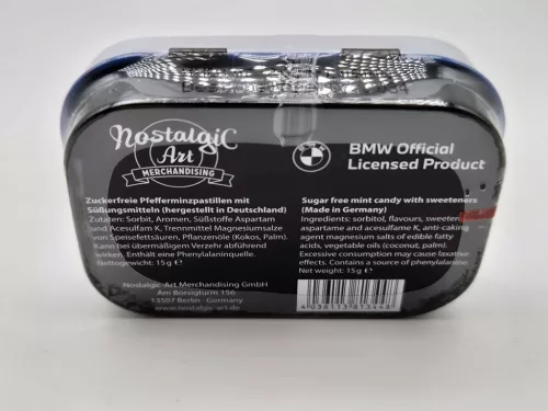 BMW Drivers only - бяла - метална кутия за бонбони (15g)