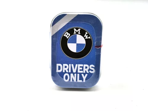 BMW Drivers only - синя - метална кутия за бонбони (15g)