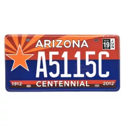   Американска USA метална регистрационна табела - Arizona