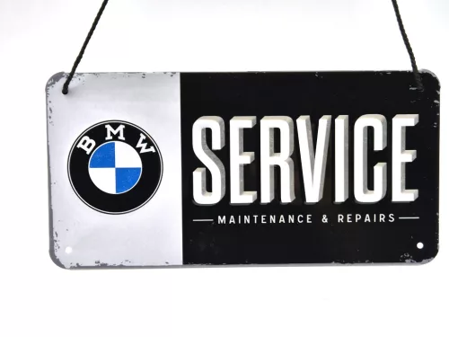 BMW Service метална табела за окачване (20x10cm)