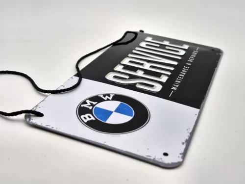 BMW Service метална табела за окачване (20x10cm)