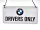 BMW Drivers only метална табела за окачване (20x10cm)