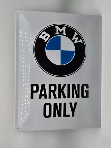 BMW Parking only метална табела (30x40cm)