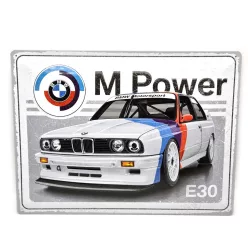 BMW E30 M3 M power - метална табела (40x30cm)