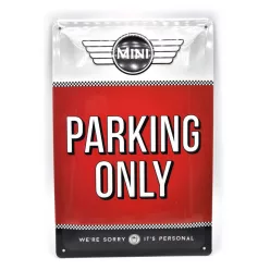 MINI Parking only метална табела (20x30 cm)