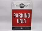 MINI Parking only метална табела (20x30 cm)