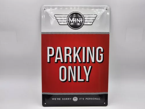 MINI Parking only метална табела (20x30 cm)