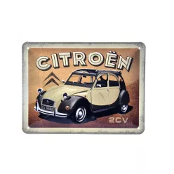 Citroen 2CV Kacsa - метална табела (20x15cm)