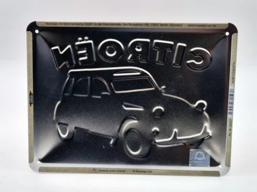 Citroen 2CV Kacsa - метална табела (20x15cm)