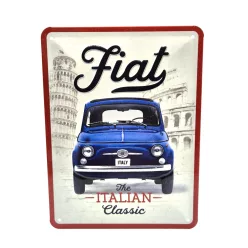 Fiat 500 - метална табела (15x20cm)