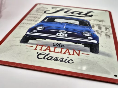 Fiat 500 - метална табела (15x20cm)