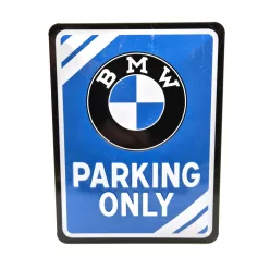 BMW Parking Only - метална табела (15x20cm)
