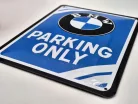 BMW Parking Only - метална табела (15x20cm)