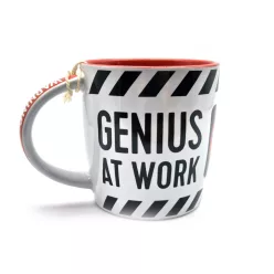 Warning - Genius at work - керамична чаша