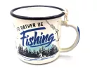 Риболов - I'd rather be fishing - метална чаша