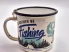 Риболов - I'd rather be fishing - метална чаша