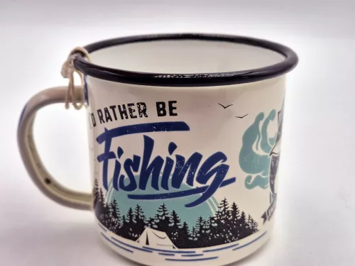 Риболов - I'd rather be fishing - метална чаша