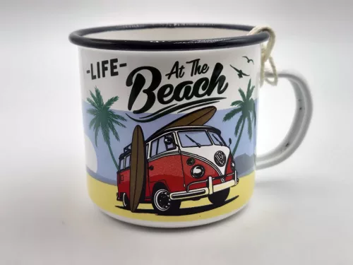 Volkswagen VW Transporter T1 - Life at the beach - метална чаша
