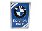 BMW Drivers only метална табела метална картичка (10x14cm)