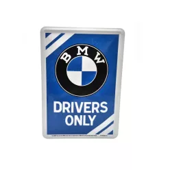   BMW Drivers only метална табела метална картичка (10x14cm)