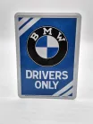BMW Drivers only метална табела метална картичка (10x14cm)