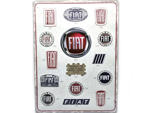 Fiat Logo - метална табела (30x40cm)