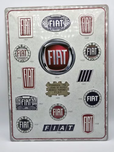 Fiat Logo - метална табела (30x40cm)