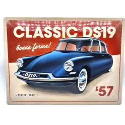 Citroen DS 19 - метална табела (40x30cm)