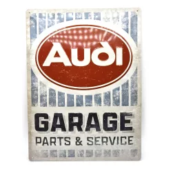 Audi Garage - метална табела (30x40cm)