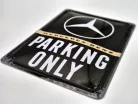Mercedes Parking Only - метална табела размер картичка (10x14cm)