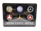 Mercedes Logo ретро метална табела размер картичка (14x10cm)