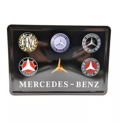   Mercedes Logo ретро метална табела размер картичка (14x10cm)