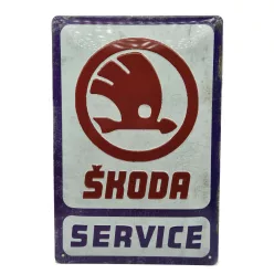 Skoda Service метална табела (20x30 cm)