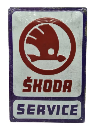 Skoda Service метална табела (20x30 cm)