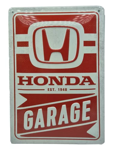 Honda Garage метална табела (20x30 cm)