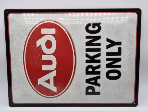 Audi Parking Only - метална табела (30x40cm)