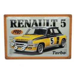   Renault 5 Turbo - 1980 - метална табела (30x20cm)