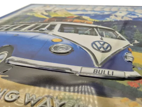 Volkswagen VW T1 Transporter - Get ready for a new Adventure - метална табела (30x40cm)